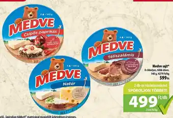 Coop Medve sajt 140g ajánlat