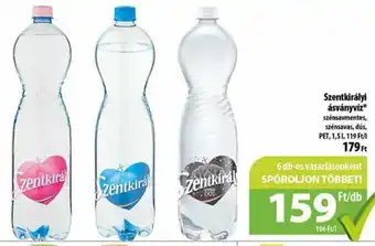 Coop Szentkirályi ásványvíz 1,5 l ajánlat