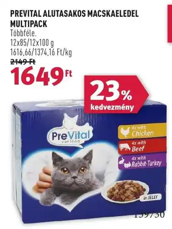 Rossmann PREVITAL ALUTASAKOS MACSKAELEDEL MULTIPACK 12x85 ajánlat