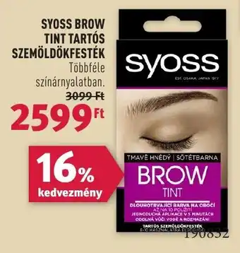 Rossmann SYOSS BROW TINT TARTÓS SZEMÖLDÖKFESTÉK ajánlat