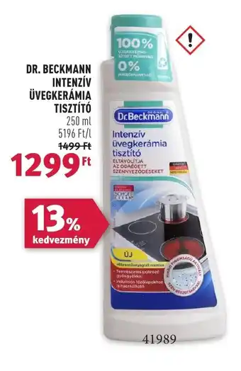 Rossmann DR. BECKMANN INTENZÍV ÜVEGKERÁMIA TISZTÍTÓ 250ml ajánlat