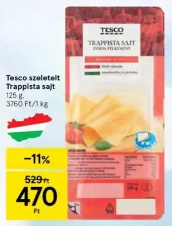 Tesco Tesco szeletelt Trappista sajt 125 g ajánlat