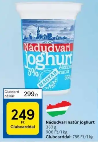 Tesco Nádudvari natúr joghurt 330 g ajánlat