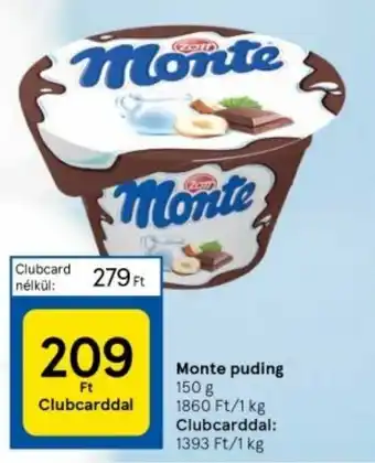 Tesco Monte puding 150 g ajánlat