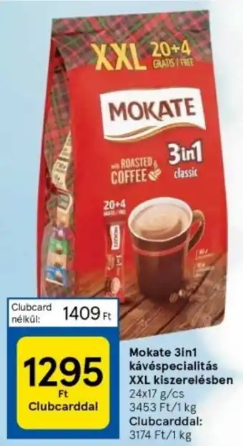 Mokate 3in1 kávéspecialitás XXL kiszerelésben 24x17 g/cs