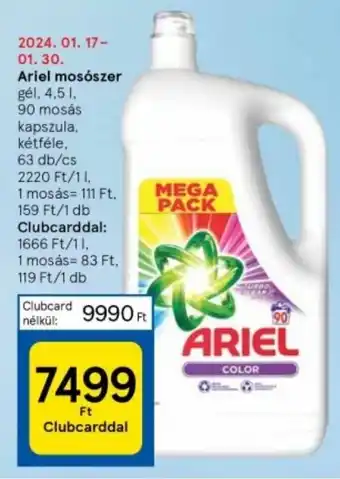 Tesco Ariel mosószer 4,5l ajánlat