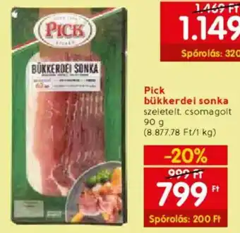 Spar Pick bükkerdei sonka 90g ajánlat