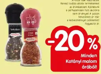 Spar Minden Kotányi malom árából! ajánlat