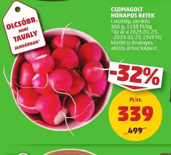 PENNY CSOMAGOLT HÓNAPOS RETEK 300 g ajánlat