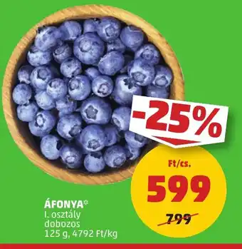 PENNY ÁFONYA 125 g ajánlat