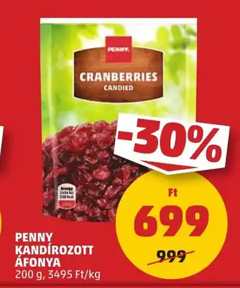 PENNY PENNY KANDÍROZOTT ÁFONYA 200 g ajánlat