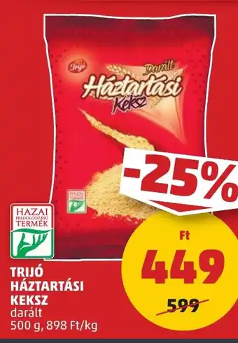 PENNY TRIJÓ HÁZTARTÁSI KEKSZ 500 g ajánlat