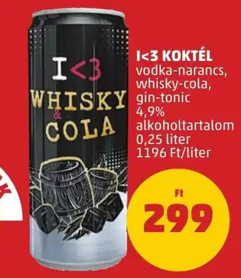 PENNY I<3 KOKTÉL 0,25 l ajánlat