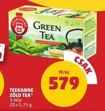 TEEKANNE ZÖLD TEA 20 x 1,75 l