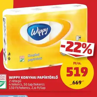 PENNY WIPPY KONYHAI PAPÍRTÖRLŐ 4 tekercs ajánlat
