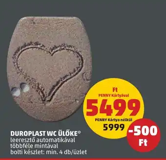 DUROPLAST WC ÜLŐKE 1 db