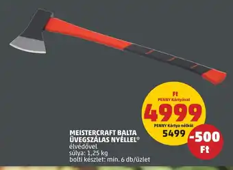 PENNY MEISTERCRAFT BALTA ÜVEGSZÁLAS NYÉLLEL 1 db ajánlat