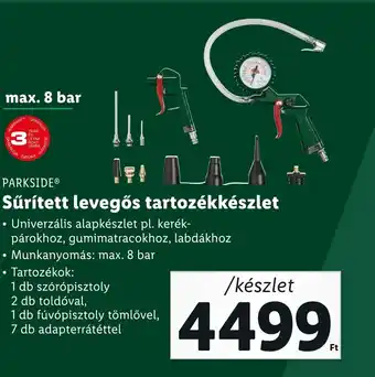 Lidl PARKSIDE Sűrített levegős tartozékkészlet ajánlat