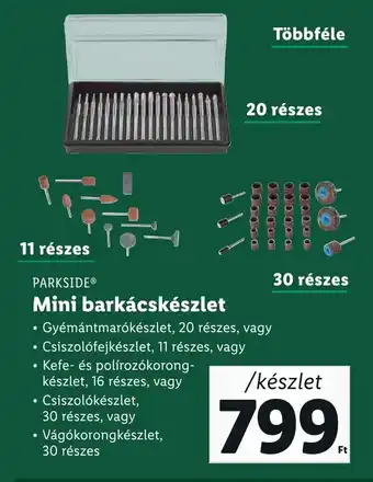 Lidl PARKSIDE Mini barkácskészlet ajánlat