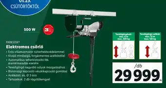 Lidl PARKSIDE Elektromos csörlő 1 db ajánlat