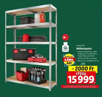 Lidl PARKSIDE Műhelypolc 1 db ajánlat