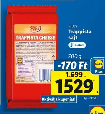 Lidl PILOS Trappista sajt 700 g ajánlat