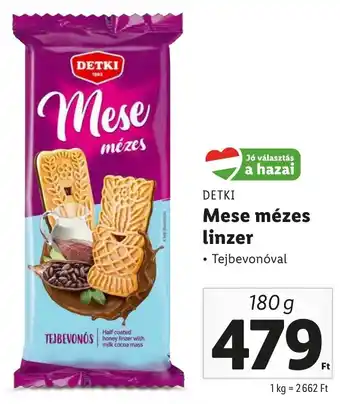 Lidl DETKI Mese mézes linzer 180g ajánlat