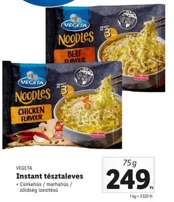 Lidl VEGETA Instant tésztaleves 75g ajánlat