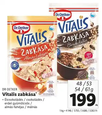 DR OETKER Vitalis zabkása 61g