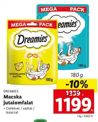 DREAMIES Macska jutalomfalat 180g