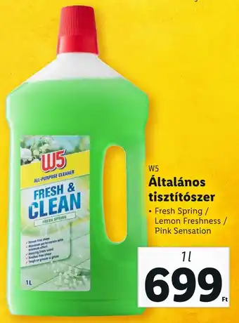 Lidl W5 Általános tisztítószer 1l ajánlat