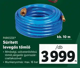 Lidl PARKSIDE Sűrített levegős tömlő ajánlat