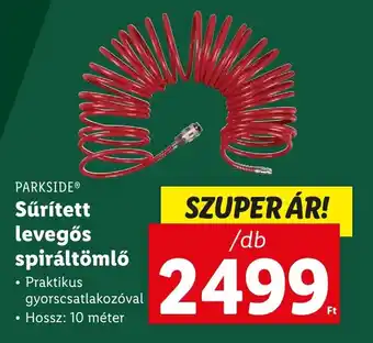Lidl PARKSIDE Sűrített levegős spiráltömlő ajánlat