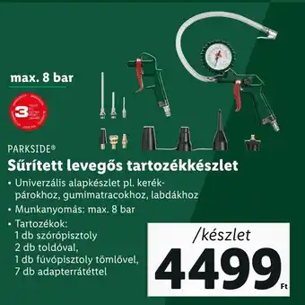 Lidl PARKSIDE Sűrített levegős tartozékkészlet ajánlat