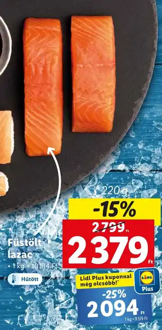 Lidl Füstölt lazac 220g ajánlat