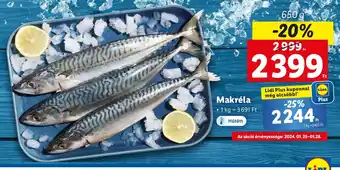 Lidl Makréla 650g ajánlat