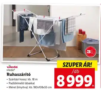 Lidl vileda Ruhaszárító ajánlat