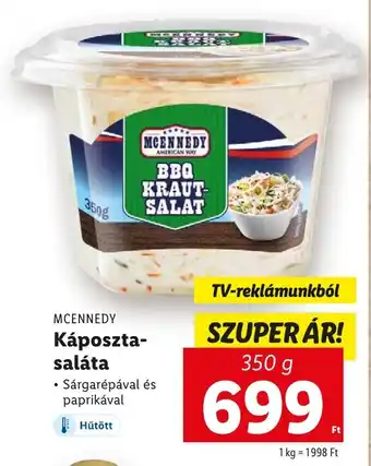 Lidl MCENNEDY Káposzta-saláta 350g ajánlat