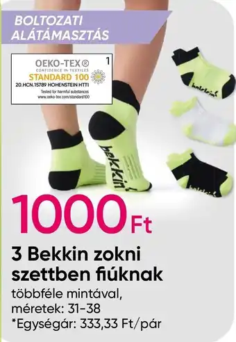Pepco 3 Bekkin zokni szettben fiúknak méretek: 31-38 ajánlat