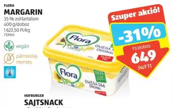 ALDI FLORA MARGARIN 400 g ajánlat