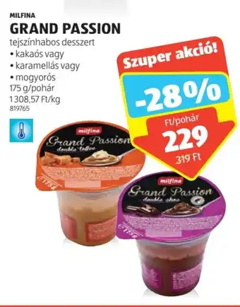 ALDI MILFINA GRAND PASSION 175 g ajánlat