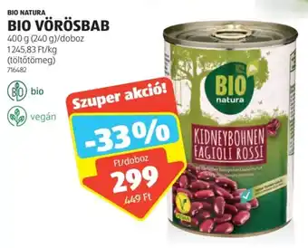 BIO NATURA BIO VÖRÖSBAB 400 g