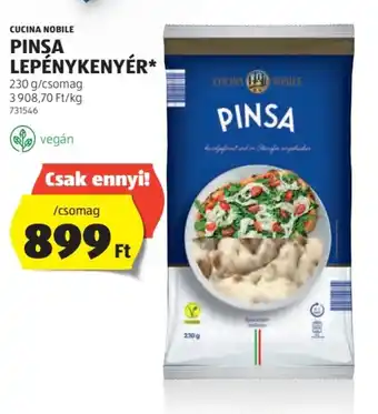 ALDI CUCINA NOBILE PINSA LEPÉNYKENYÉR 230 g ajánlat