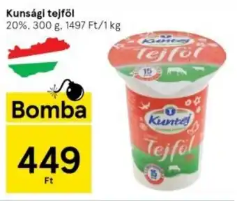 Tesco Kunsági tejföl 300 g ajánlat