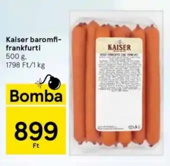 Tesco Kaiser baromfi-frankfurti 500 g ajánlat