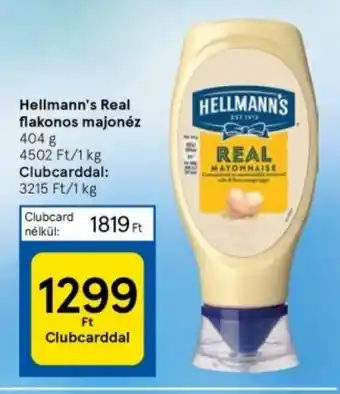 Tesco Hellmann's Real flakonos majonéz 404 g ajánlat