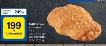 Tesco Sajtkrémes croissant 75 g ajánlat