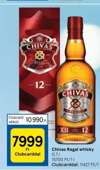 Tesco Chivas Regal whisky 0,7 l ajánlat