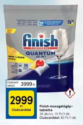 Tesco Finish mosogatógép-tabletta 36 db ajánlat