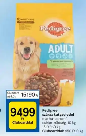 Tesco Pedigree száraz kutyaeledel 10 kg ajánlat